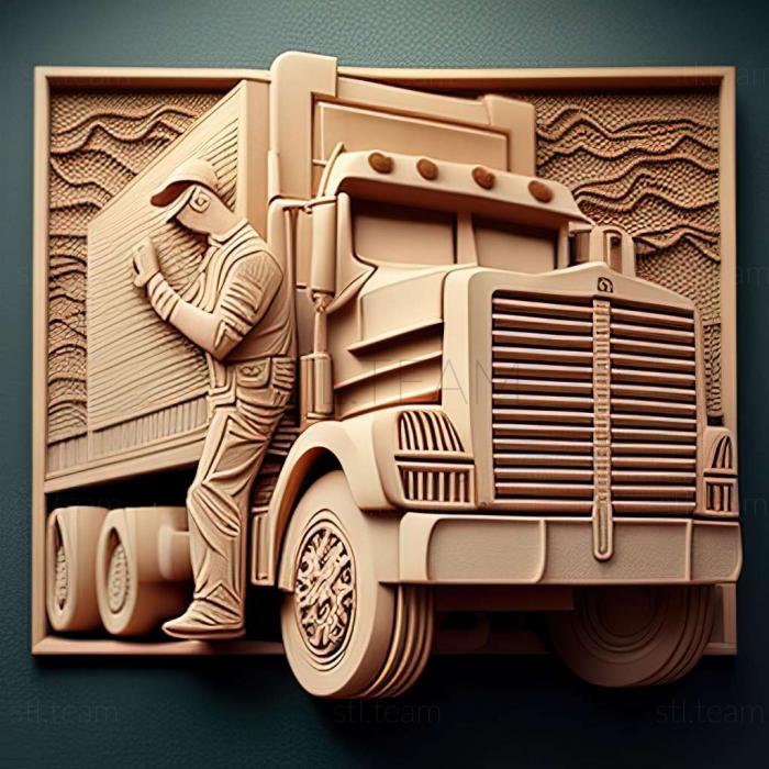 3D model Truck Driver game (STL)
